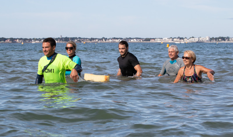 active walking in the water, activities, water sport, sea, walking, tharon, st mcihel, st michel chef, pornic	