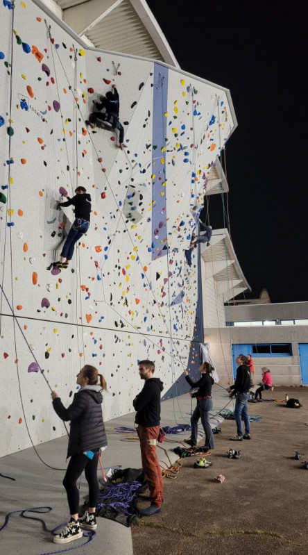 Kletterwand in Val Saint-Martin