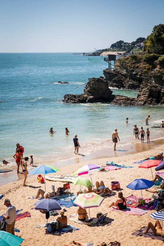 Pornic, plage de la birochère, Strand, Strand von Pornic, Reiseziel Pornic, loire atlantique