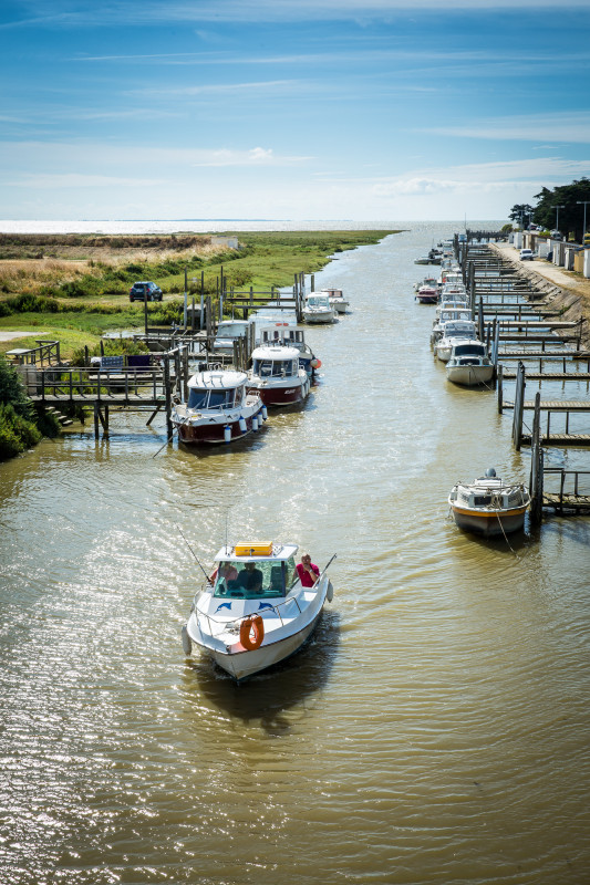 unumgängliche Landschaft, unbedingt sehenswert, um pornic, fischereihafen, jachthafen, aussichtspunkt, aufnahme, pays de retz, les moutiers en retz, moutiers