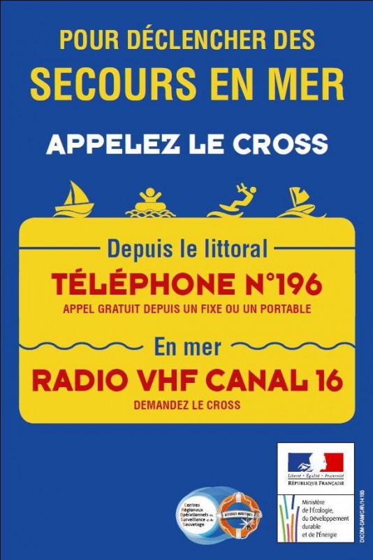 Secours en mer n°196 Numéro d'urgence en mer