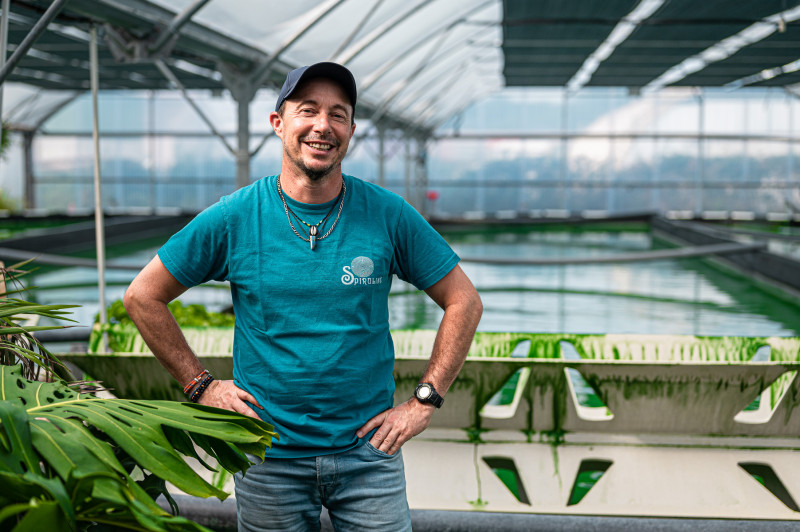 Spirulina de Retz La plaine sur mer ferme des roseaux lokales Produkt Besuch Unternehmen