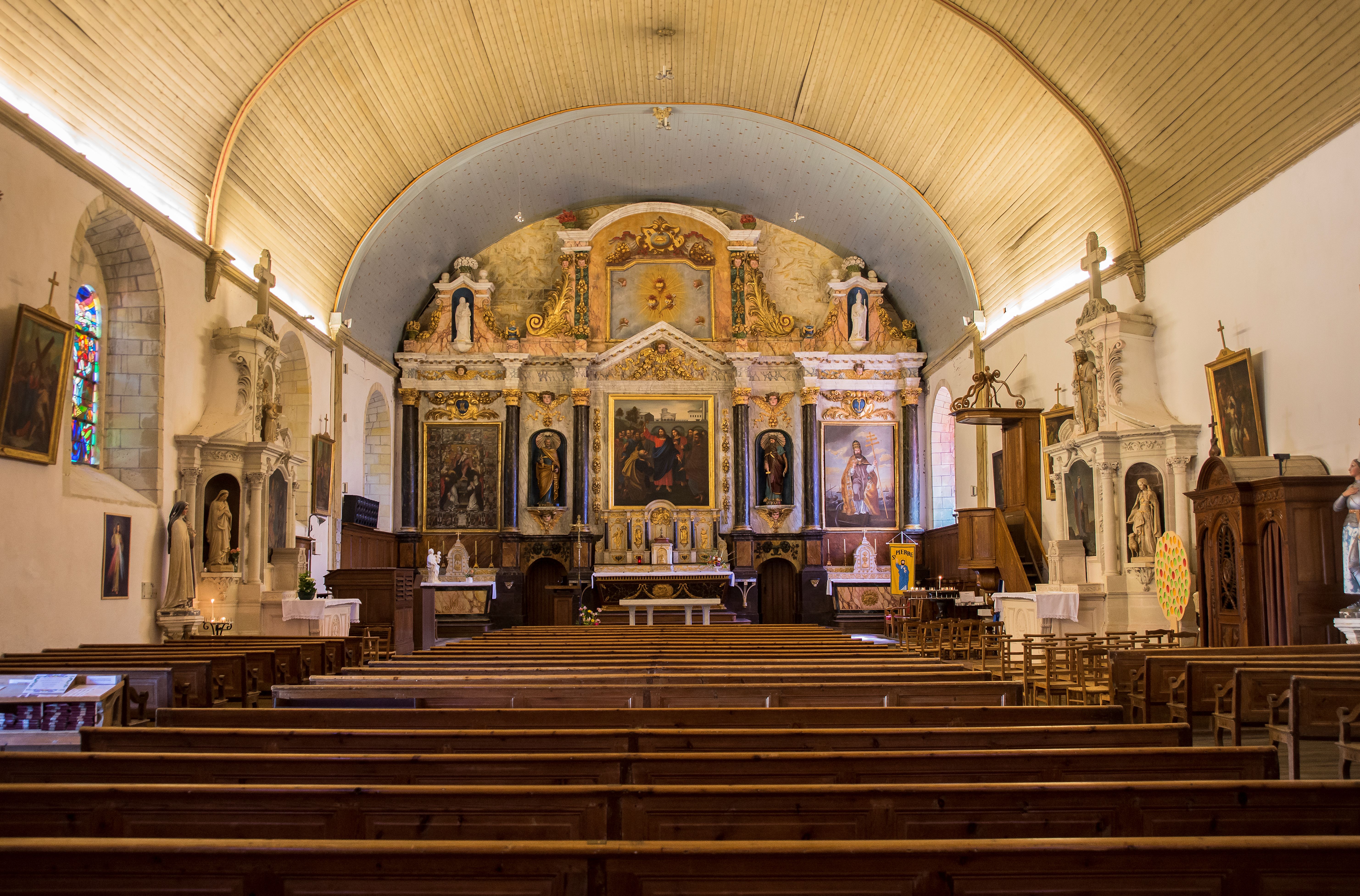 Retable classé Eglise Saint-Pierre Moutiers-en-Retz - © Patrick Gérard