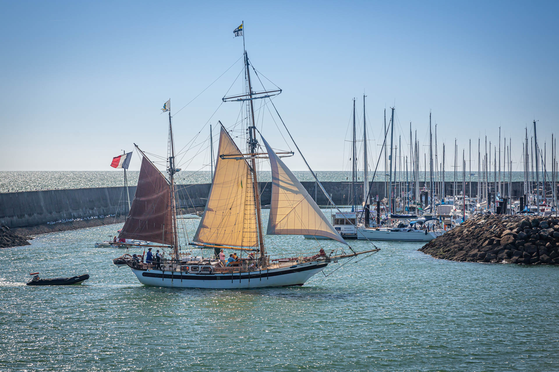 alte Takelage Schiff Rumpf Holz Geschichte Erbe Segelschiff Segeln Segelschiff Pornic Loire-Atlantique Hafen Ozean Meer - © Stéphane Grossin