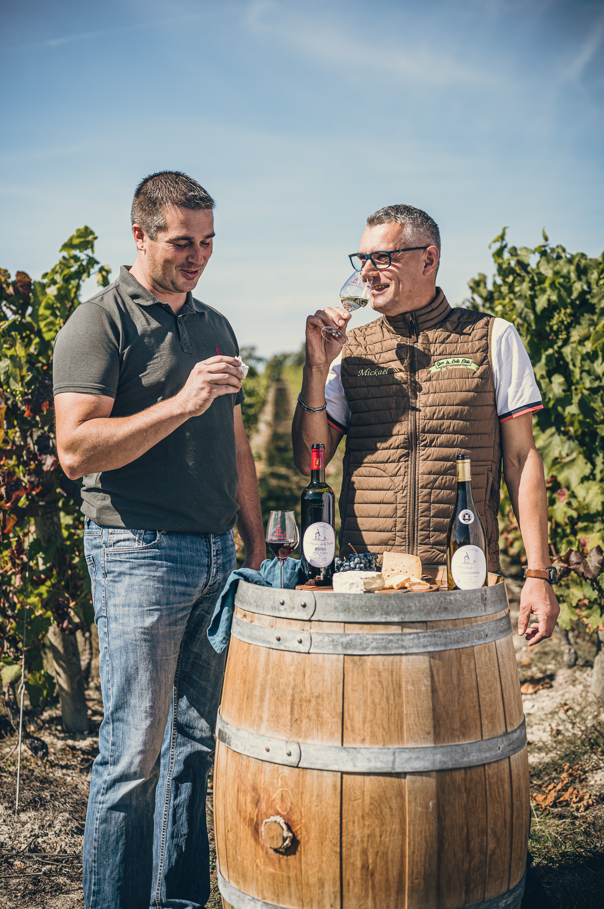 Visite au Moulin de la Touche vigneron vin bouteille tonneau vignoble dégustation vin rouge vin blanc cépage - © Emeline Boileau