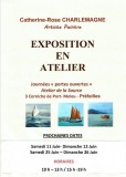 Affiche portes ouvertes avril-mai, prefailles, exposition, expo, peinture à l'huile, 