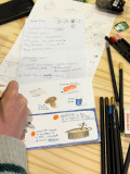 Atelier d'illustration en famillePornic, port et château mer et plage