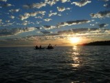 pornic, balade en kayak, kayak nomade, coucher du soleil, kayak de mer, une place, deux places, florent, office de tourisme de pornic