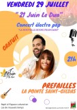 Concert de 21 juin le duo à Préfailles