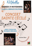 concert sainte cécile, préfailles, espace culturel,  école de musique, abacada, 19 novembre 2022