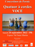 CONCERTINO DE PORNIC : VOCE/QUATUOR A CORDES PORNIC