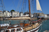 Kreuzfahrt Zwischenstopp Wochenende Corsaires de Retz traditionelles Segelboot pornic
