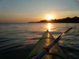 Balade en kayak au coucher de soleil
