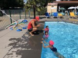 Swimming lessons with Philippe and Yoann	