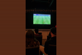 Diffusion match de foot camping la Boutinardière écran Destination Pornic