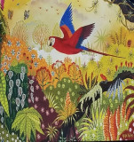 Exposition de peintures d'Alain Thomas: mille et une fééries pornic émaux de Longwy soies livres peinure naïve