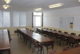 Intérieur et entrée de la salle des Goélands à La Plaine-sur-Mer