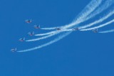 LA PATROUILLE DE FRANCE ET LES AILES BLEUES PORNIC VOLTIGEURS RAFALE SHOW AERIEN