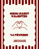 Repas de la Saint Valentin à Pornic, Sortir pour la Saint Valentin à Pornic, Menu de la Saint Valentin Pornic, Fêter la Saint Valentin loire atlantique