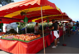 Marché d'été à Préfailles, marché, prefailles, stands, vendeurs, destination pornic, 