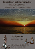 Exposition de peintures à l'huile et sculptures