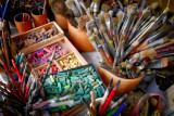 Peinture sur figurine