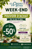 Week-end spécial pouvoir d'achat au restaurant Le Jardin d'Arthus