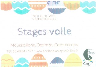 Affiche stages de voile