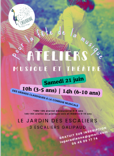 Atelier musique et théâtre pornic