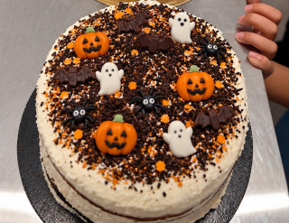 Atelier pâtisserie - Layer cake d'Halloween