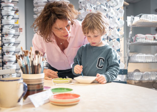 Malworkshop in der Faïencerie de Pornic