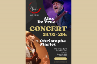 Concert : Alex DE VREE et Christophe MARLET Unplugged
