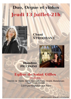 CONCERT DUO ORGUE ET VIOLON PORNIC