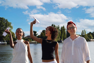 Concert podium avec La Malice Family