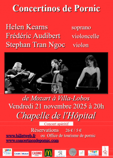 Concertino de Pornic : de Mozart à Villa-Lobos par un trio de solistes pornic