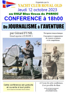 CONFERENCE: DU JOURNALISME A L'AVENTURE PORNIC