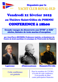  Conférence : grands voyages de découverte au 18 ème et 19 ème siècle Pornic
