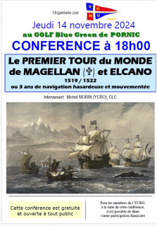 Conférence : le 1er tour du monde de Magellan et Elcano Pornic
