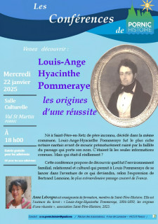 Conférence: Louis Pommeraye, les origines d'une réussite pornic