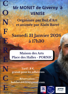 Conférence: Mr Monet de Giverny à Venise Pornic