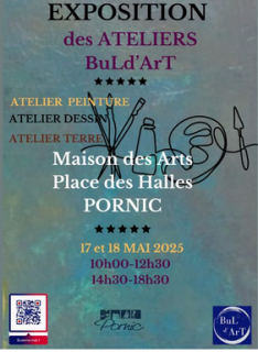 Exposition d'ateliers : dessin libre et peinture pornic