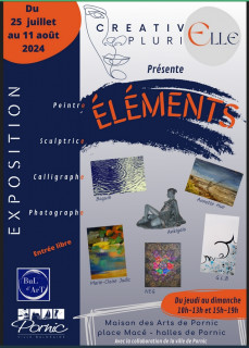 Exposition de Créativ Plurielle: éléments Pornic