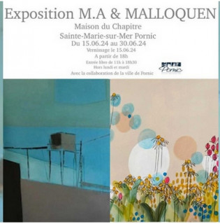 Exposition de Mallory Chauveau et Marianne Abougit Du 15 au 30 juin 2024