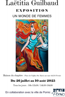 Exposition de peintures de Laëtita Guilbaud : un monde de femmes pornic