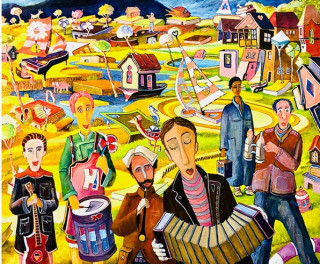 Exposition de peintures de Pierre Sorgel: un voyage imaginaire pornic