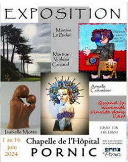 Exposition de peintures ert sculptures: quand la diversité s'invite dans l'art Pornic