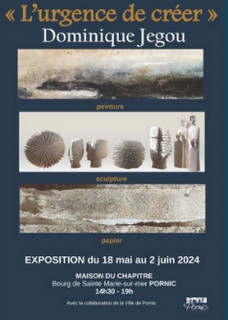 Exposition de peintures et sculptures: l'urgence de créer de Dominique Jegou Pornic