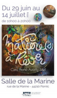 Exposition de peintures et sculptures: matières à rêver Pornic