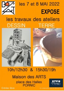EXPOSITION: DES ATELIERS STAGES DESSIN ET TERRE PORNIC