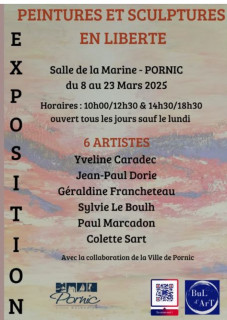 Expostion de peintures, sculptures: en liberté pornic